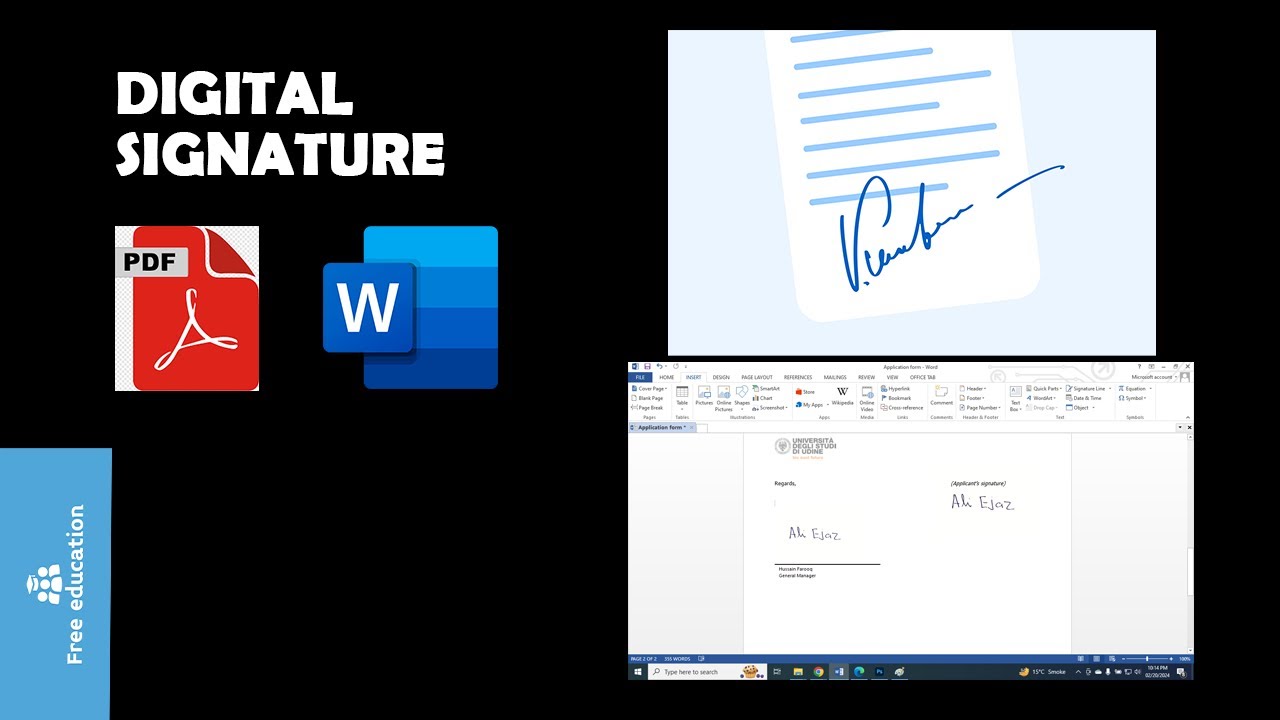 Digital Signature How To Create Digital Signature In Microsoft World