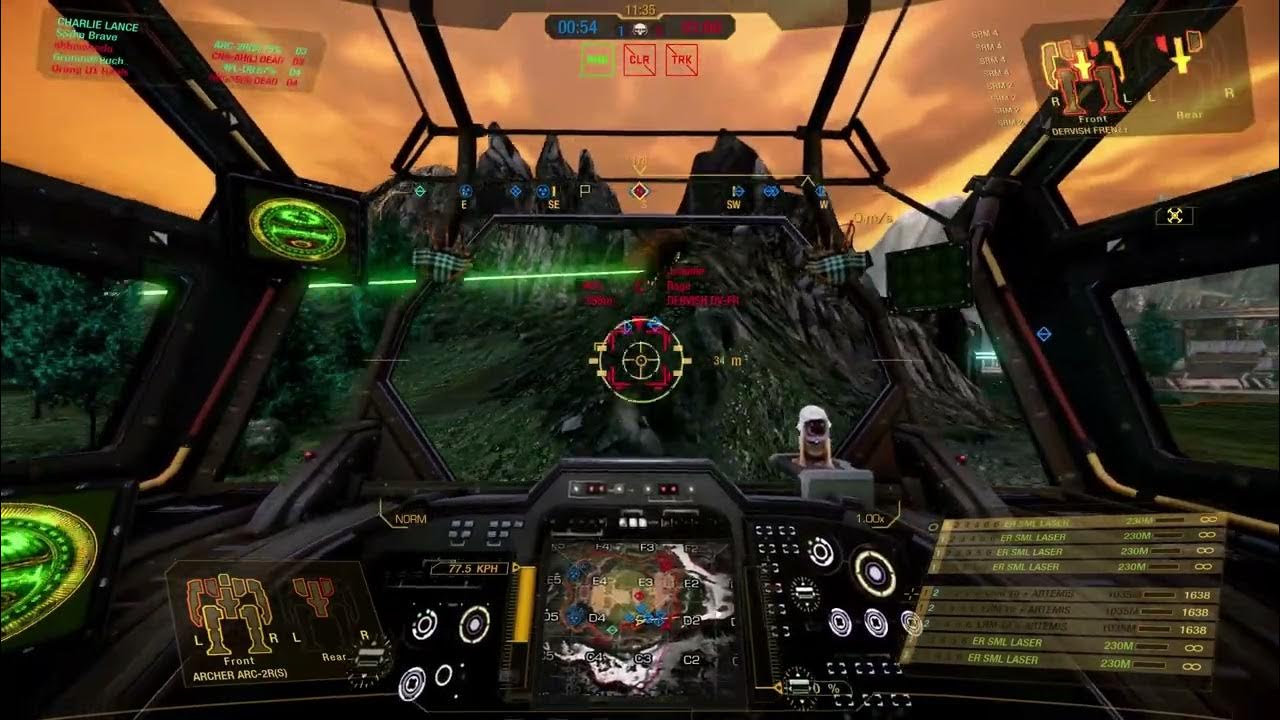 Archer 2R Extended Range Small Laser x 6 and Long Range Missile