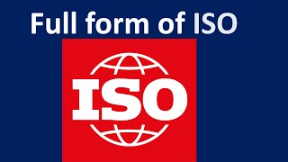 Full form of ISO || What is ISO(Urdu/Hindi) by Easy Learning 700