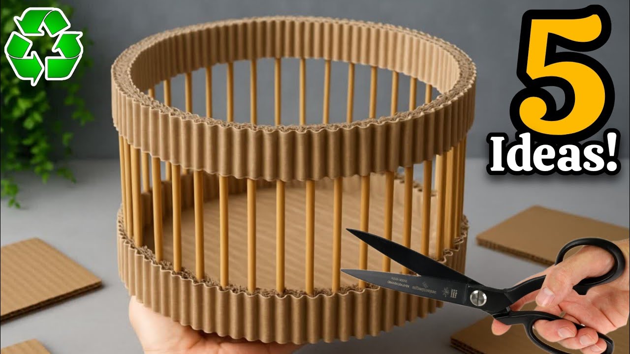 Transforming Cardboard & old jean ♻️😱 5 GENIUS Recycling Ideas That Will Amaze You!