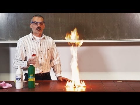 Video: Löscht Wasser Brände mit brennbaren Flüssigkeiten?