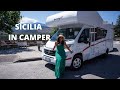 Sicilia in camper on the road
