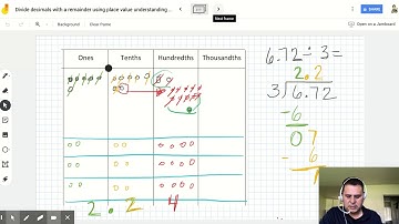 Divide decimals using place value and the standard algorithm