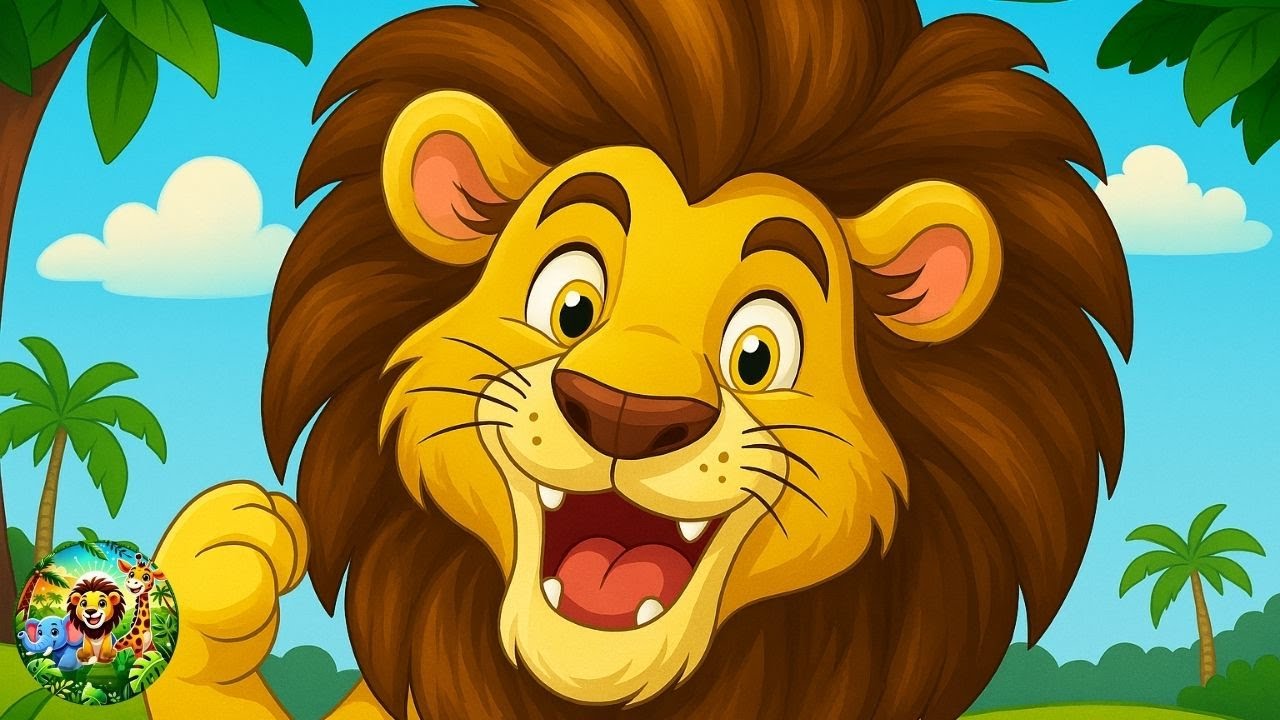 FUNNY LION SONG FOR KIDS | Safari Animals Nursery Rhyme | Safari Family
