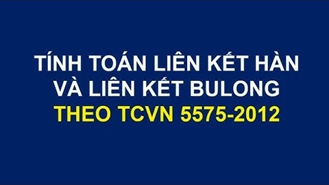 Công thức kết cấu thép 1