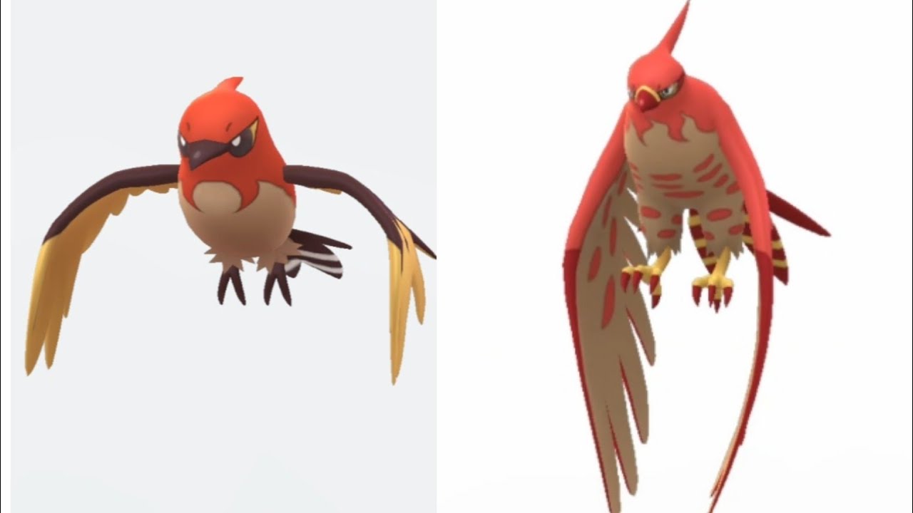 PokemonGo ||Evolution ||Pokémon ||  Shiny Fletchling 🔥 Fletchinder 🔥 Shiny Talonflame 🧡