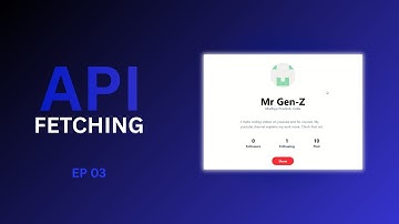 React GitHub Profile Viewer using GitHub API | Beginner Friendly Project | EP 03