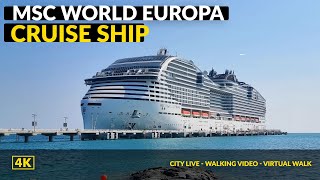 MSC World Europa Cruise Ship - Deck Plan 18,19,20 - swimming pools, jacuzzi relaxation area, PART 1