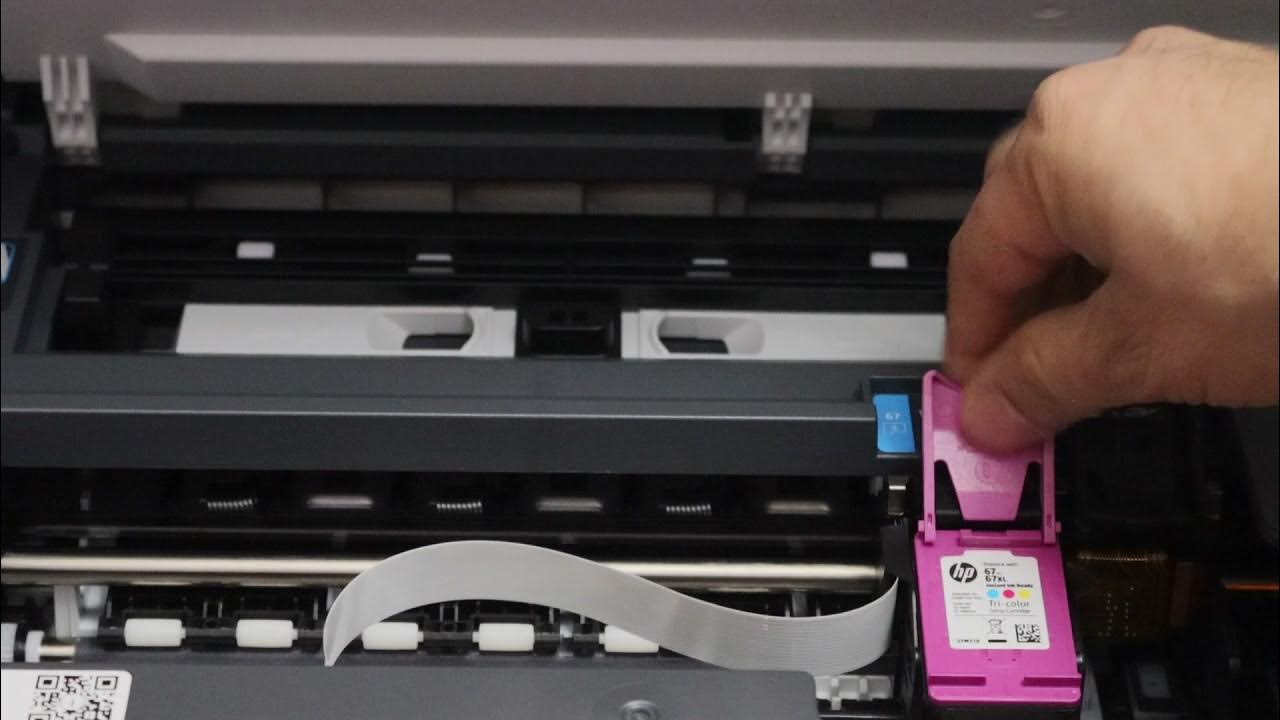 HP Envy 6452e Printer Ink Cartridge Replacement. - YouTube