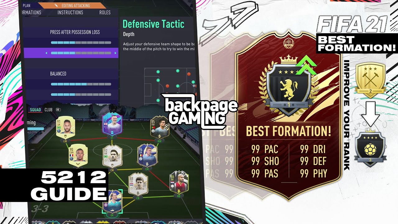 FIFA 21 | 5212 CUSTOM TACTICS & FUT CHAMPS GUIDE! | COUNTER THE 532! BEST FORMATION IN FIFA!