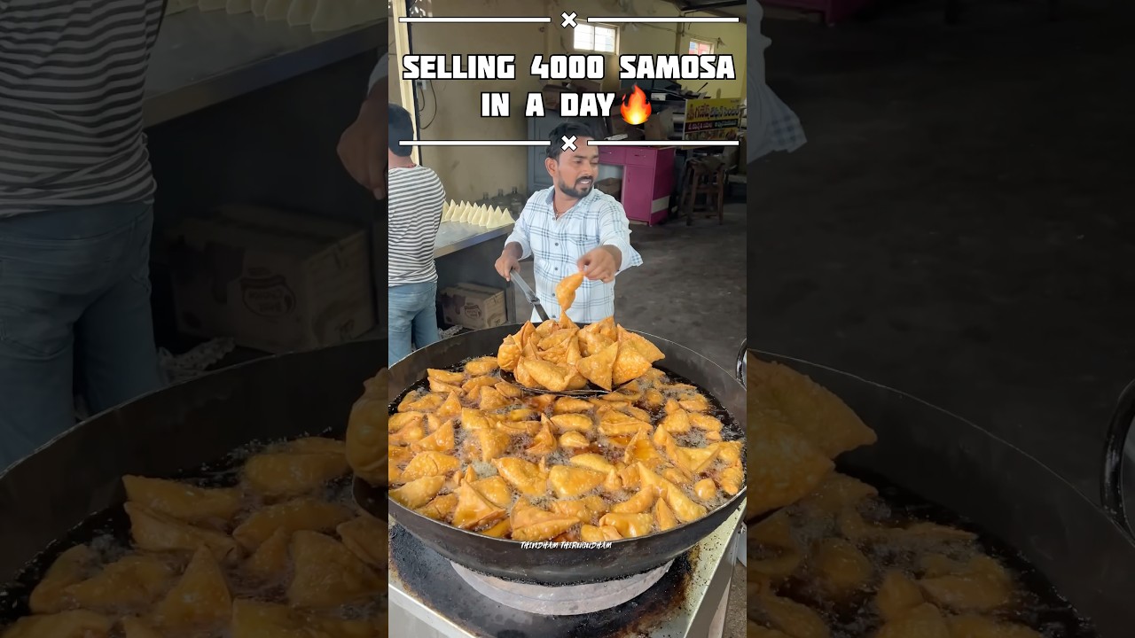 SELLING 4000 SAMOSA IN KARIMNAGAR🔥||