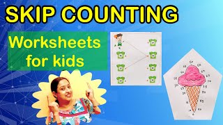 Worksheets on skip Counting for kids || worksheets for UKG and grade 1 || Math worksheets