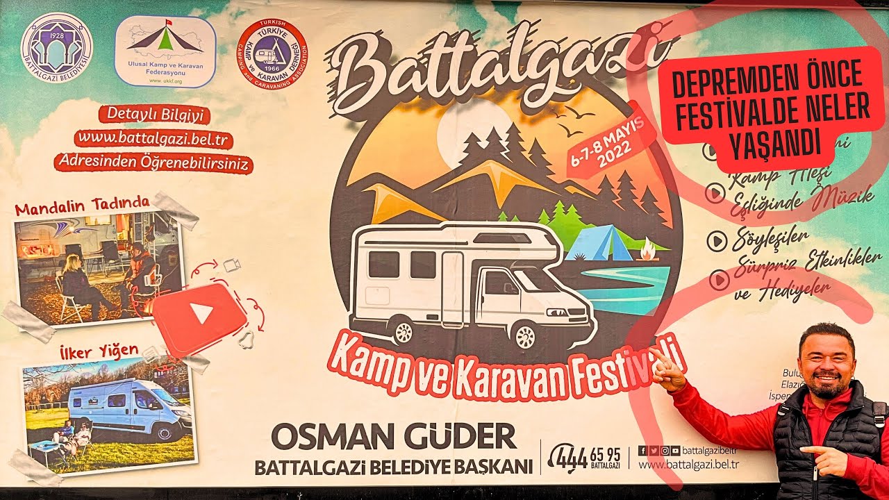 DEPREMDEN ÖNCE DOĞU ANADOLUNUN İLK KAMP KARAVAN FESTİVALİ.MALATYA BATTALGAZİ KAMP KARAVAN FESTİVALİ