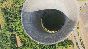 FPV Drone Cooling Tower Dive – Spiral Up & Drop 700 Feet