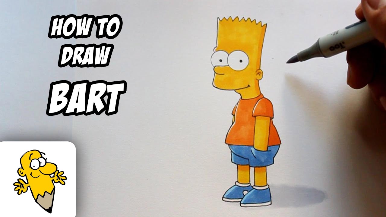 How To Draw Bart Simpson Step By Step Drawing Guide B - vrogue.co