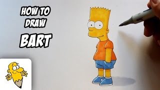 How To Draw Bart [The Simpsons] Drawing Tutorial