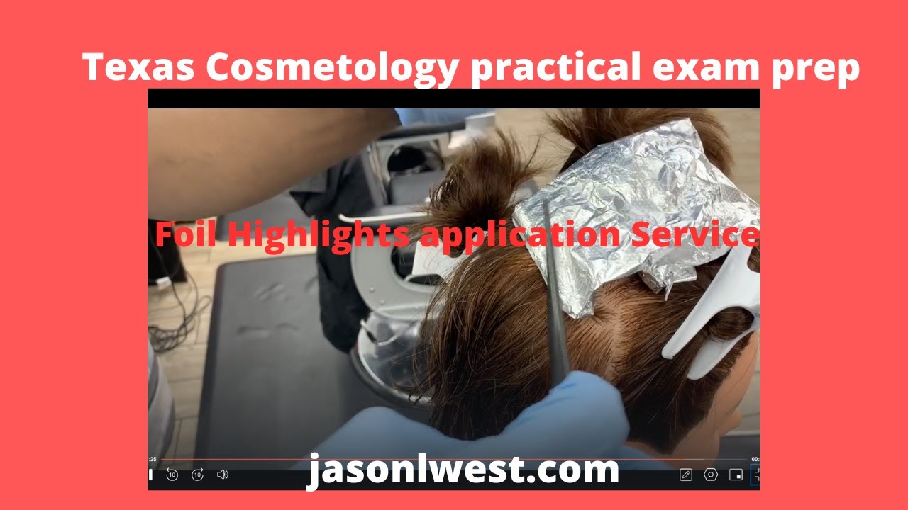 2025 Cosmetology state board foil highlights application[demo/tTexas]