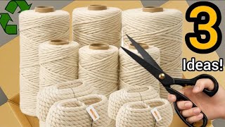3 Amazing Ideas with Macrame Thread🧺 / Handmade Ideas for Home Decoration💫