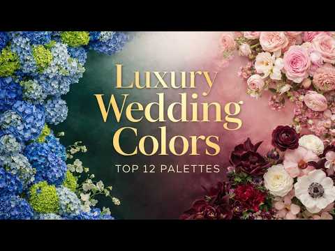 These 12 Wedding Color Palettes Are Dominating Luxury Weddings Right Now