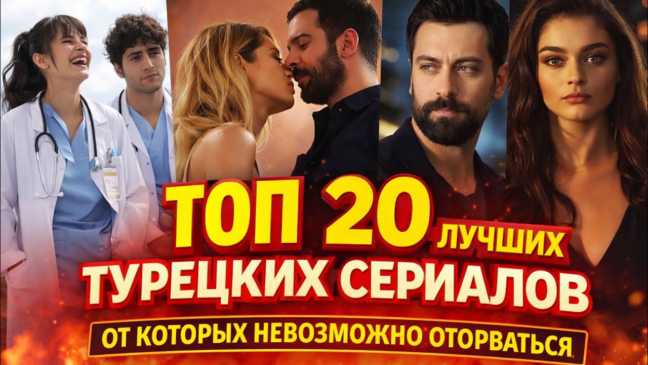 ТОП-20 😱шикарных турецких сериалов, которые затягивают с первой серии🔥