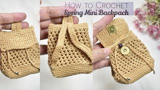crochet mini backpack mini migg Pattern PDF What better way to get bright florals into your everyday wardrobe than with this cute Granny Square Mini Backpack Crochet Pattern? CROCHET MINI BACKPACK FOR DOLLS