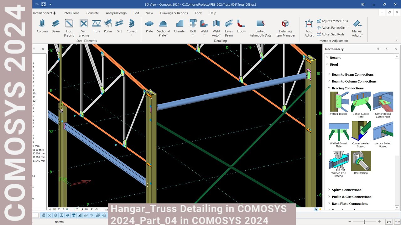 Comosys Introduction Hangar_Truss Detailing in COMOSYS 2024_Part_04 in COMOSYS 2024 - YouTube