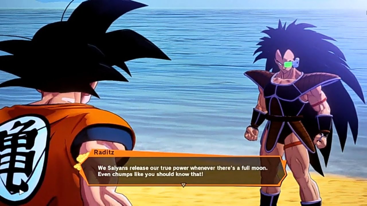 The arrival of Raditz Goku meet his brother [ DBZ Kakarot cutscene