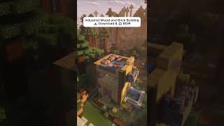 #Minecraft Industrial Wood and Brick Building#麥塊 木頭磚頭工業風外建築