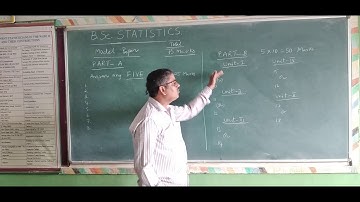 BSc Statistics Model Paper and Preperation guidelines