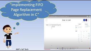 First in First out Page replacement Algorithms | FIFO | Example  with C Coding | OS