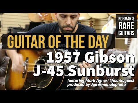 guitar-of-the-day:-1957-gibson-j-45-sunburst-|-norman's-rare-guitars