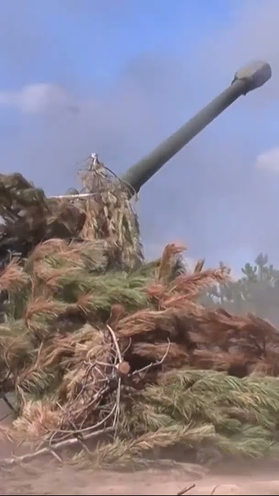 Russian Msta-B Artillery In Ukraine #world #battlefield #russia #ukraine #warzone #warzone #war