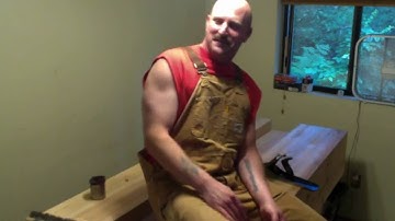 Cordless Carpenter workbench build #49 - Finishing getting both tops flush