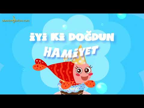 İyi ki Doğdun HAMİYET - İsme Özel Kırmızı Balık Doğum Günü Şarkısı