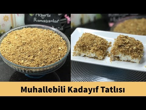 Muhallebili Kadayıf Tatlısı Tarifi (Ramazan Tatlıları) - Naciye Kesici - Yemek Tarifleri