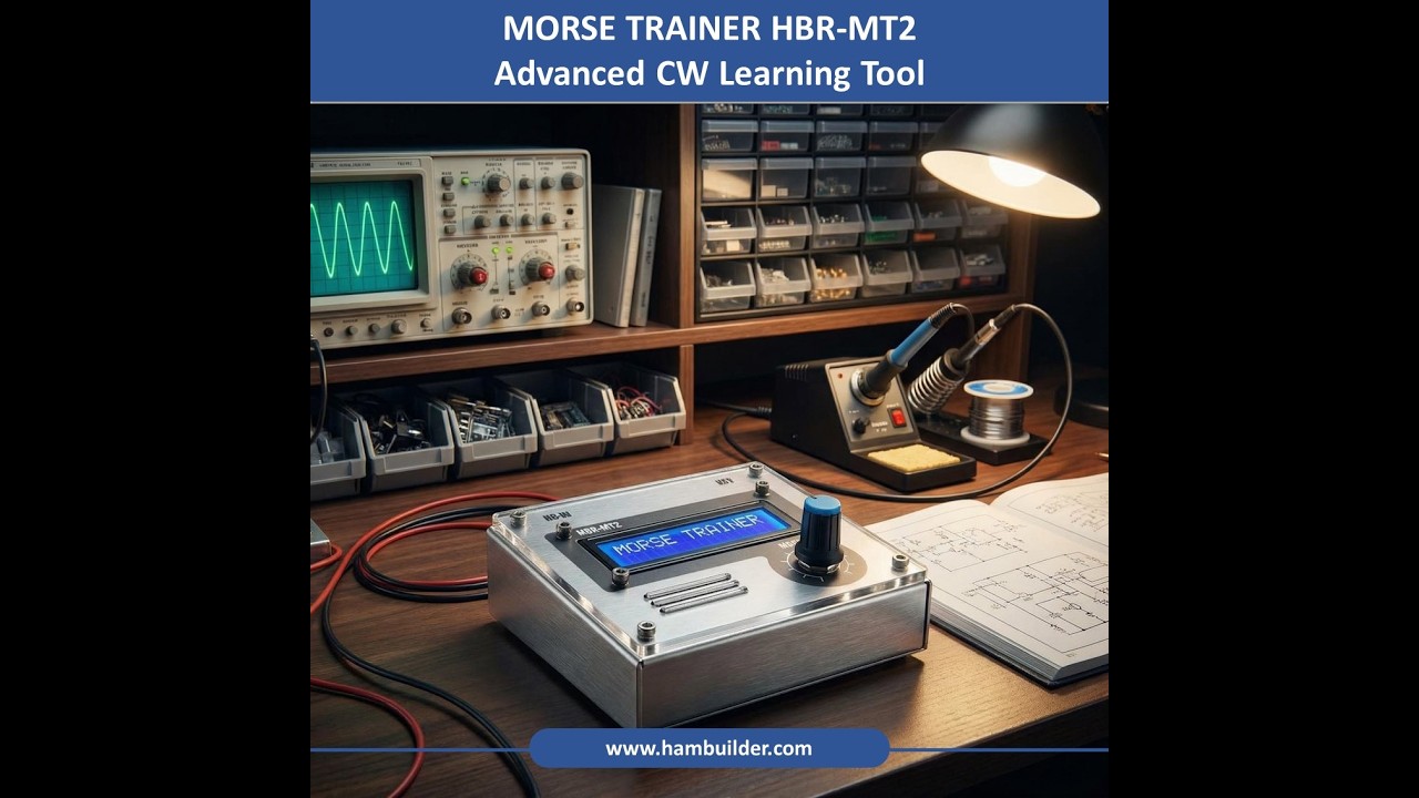How to Setup & Use Hambuilder Morse Trainer - HBRMT2 with Paddle | Complete Guide for CW Lovers