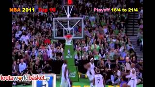 NBA 2011 Playoff Top 10 all days 16 April to 21 April