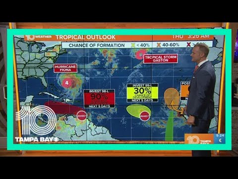 Tracking the Tropics: Keeping a close eye on Invest 98-L, still tracking Fiona