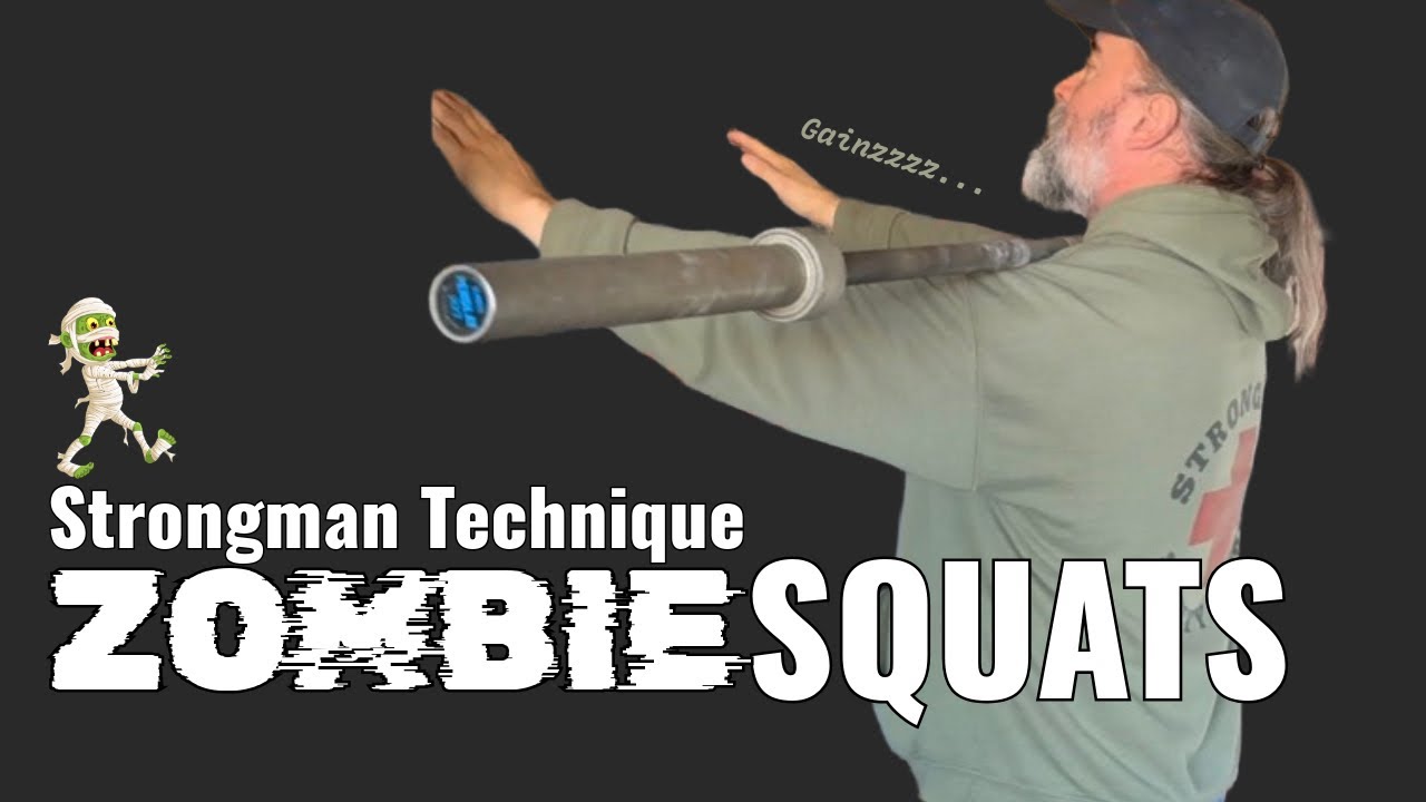 Front Squats, Zombie Style - Strongman Training Library 