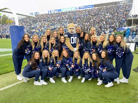 "Bird Walk" - BYU Cougarettes and Cosmo Cougar - 2021 timeout routine