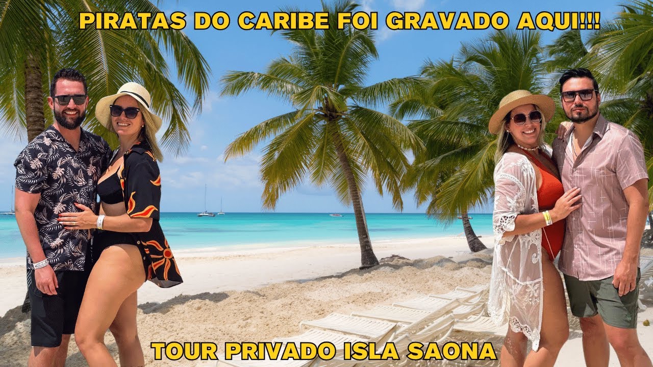 ISLA SAONA: NOSSO TOUR PRIVADO DE LANCHA PELO PARAÍSO em PUNTA CANA!