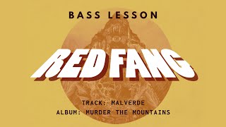 RED FANG - Malverde // Stoner, Doom, Sludge Bass Lesson w/ TAB