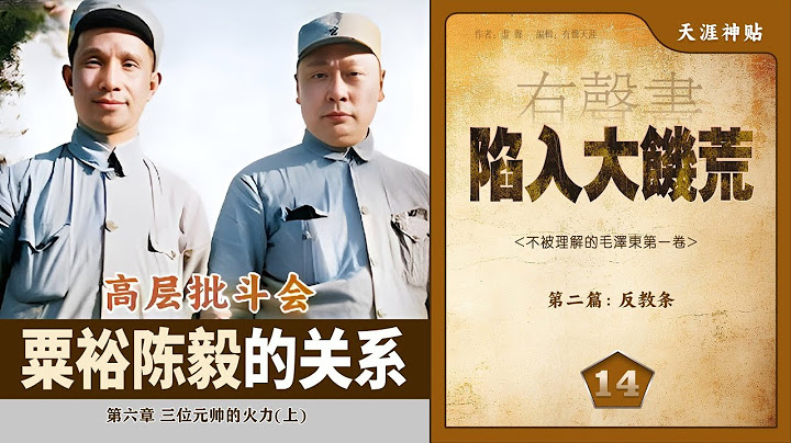 天涯神贴:不被理解的毛泽东(卷一)陷入大饥荒14集[反教条]三位元帅的火力(上)/聂荣臻批判粟裕/陈毅和粟裕的关系[历史有声书] - 天天要闻
