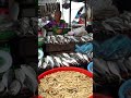 Traditional Market Fresh Fish and Protein-Rich Sago Worms at Asian Markets.@muhibbudinfood-ai