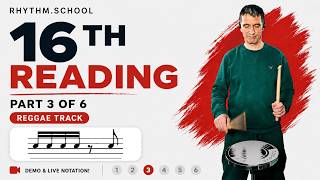 Lesson 3: Sixteenth-Note Pad Reading, Sticking & Timing Drill | Reggae Play-Along Track