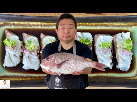 Japanese Sea Bream Carpaccio From Heaven - How To Make Sushi Series | Hiroyuki Terada - Diaries of a Master Sushi Chef