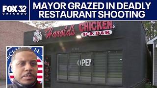 Robbins mayor grazed in deadly shooting at restaurant