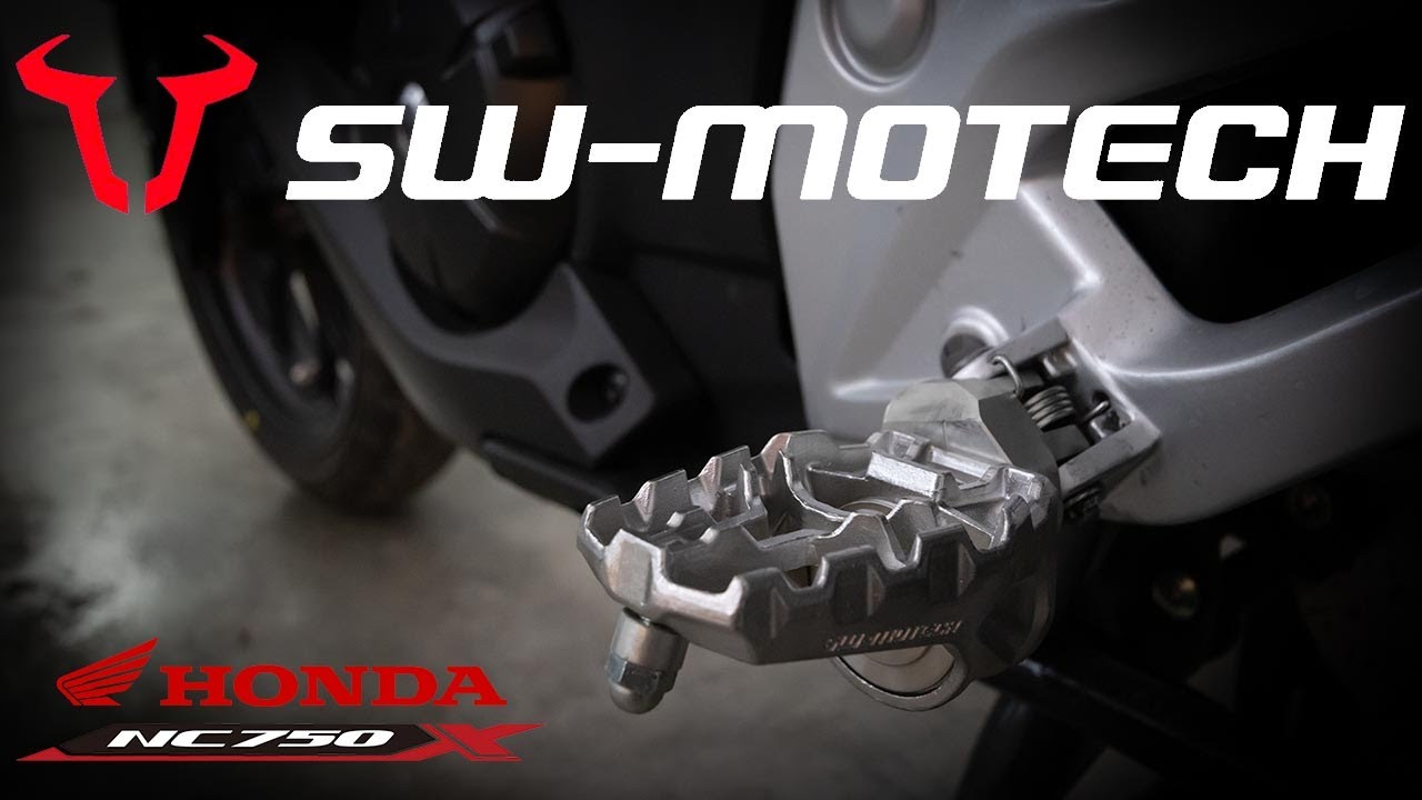 SW Motech Footpegs Kit for the Honda NC 750 X YouTube