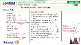 Lecturevideo_18CS45_ _  Module3_Constructors,this and Garbage Collection - C.Valarmathi