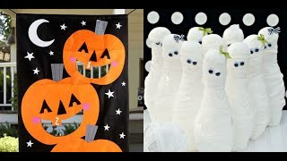 Halloween Party With Enchantimals, Cinderella And Monster High Dolls. Trick Or Treating. Part 2